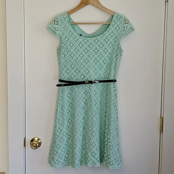 AB Studio | Dresses | Ab Studio Mint Green Lace Dress | Poshmark